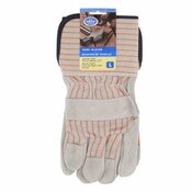 Wholesale - 4.5" LARGE SAFETY CUFF LEATHER WORK GLOVES C/P 72, UPC: 075877908001